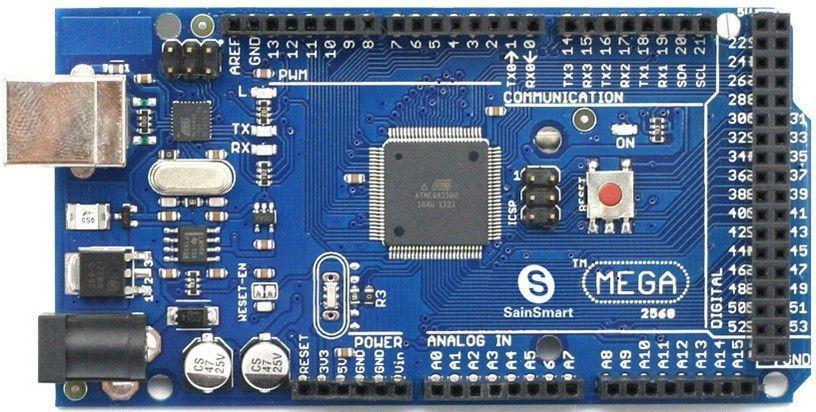 Placa Arduino Mega2560 Para Sistemas Complejos Con Chip Atmel 16U2 Y Cable Usb ARD14