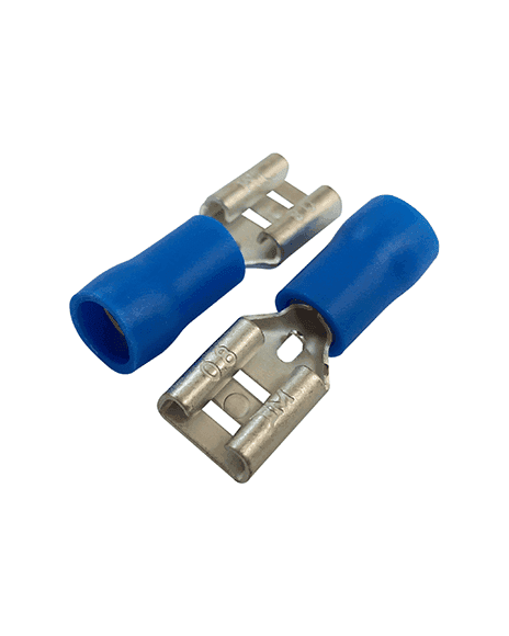 Terminal Hembra Plana Tipo Faston De 6.3mm Calibre 16-14Awg BM290
