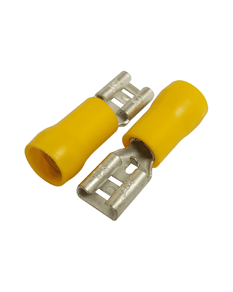 Terminal Hembra Plana Aislada De 6.5mm 12-10Awg BM391