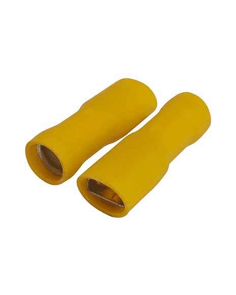 Terminal Hembra Plana Totalmente Aislada De 6.5mm 12-10Awg BM392