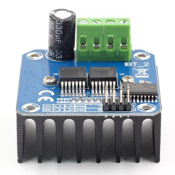 Driver De Motor BTS7960 Con Puente H Dual Compatible Con Motores DC Y Paso A Paso BTS7960