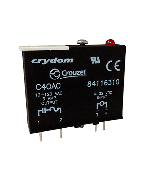 Relé De Estado Sólido Control Dc Salida 120Vac 3A Crydom C4OACA