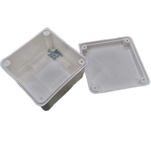 Caja de derivación plástica blanca de 10X10X5cm CAJAD