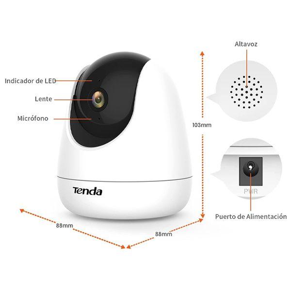 Cámara De Seguridad IP WI-FI 360° Tenda CAM-IPCP3
