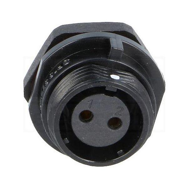 Conector Chasis Hembra 2 Pines SP11 IP68 CC11-2H 