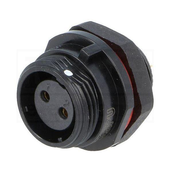 Conector Chasis Hembra 2 Pines SP11 IP68 CC11-2H 