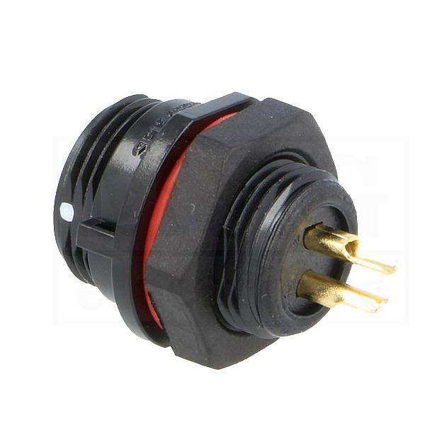 Conector Chasis Macho 2 Pines SP11 IP68 CC11-2H