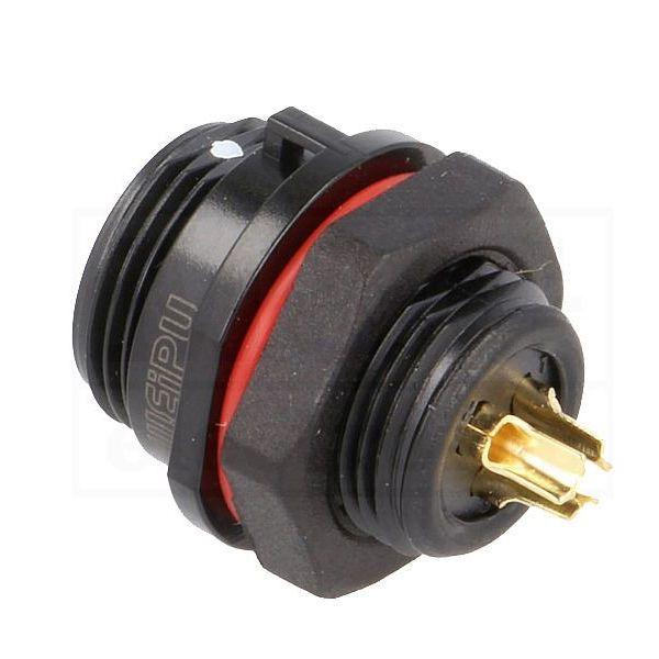 Conector Chasis Hembra 3 Pines SP11 IP68 CC11-3H