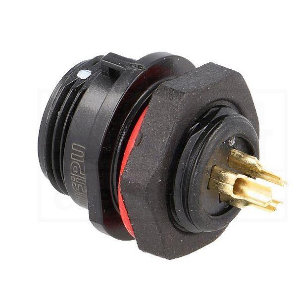 Conector Chasis Macho  3 Pines SP11 IP68 CC11-3M
