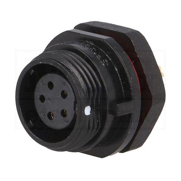 Conector Chasis Hembra 5 Pines SP11 IP68 CC11-5H