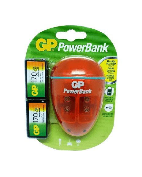 Cargador PowerBank Specialty Para Baterías De 9V GP CG1702