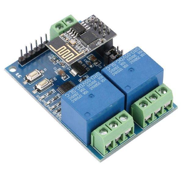 Módulo Relé 2 Canales para ESP8266 CIRF2WIFI 