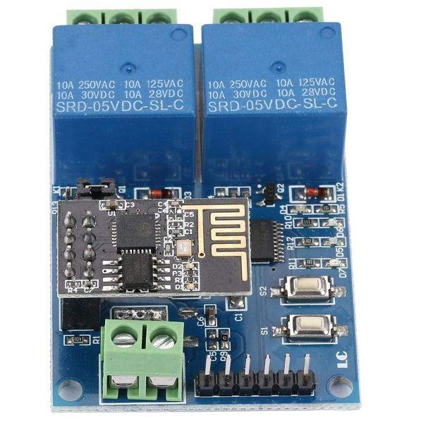 Módulo Relé 2 Canales para ESP8266 CIRF2WIFI 
