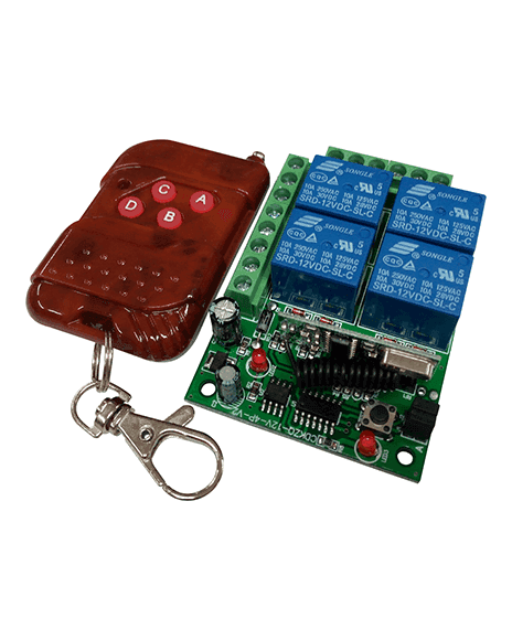 Control Por Radio Frecuencia De Cuatro Salidas Por Relé CIRF4NV