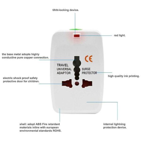 Adaptador Universal De Viaje CONVEUR