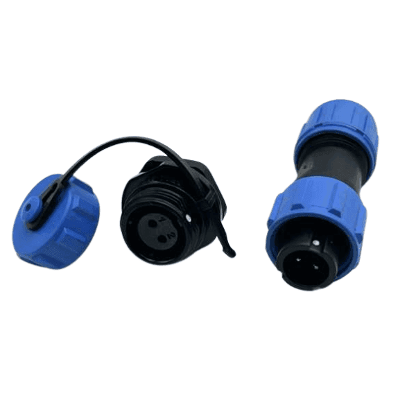 Conector Pareja Chasis Hembra SP11 2 Pines IP68 CP11-2HM