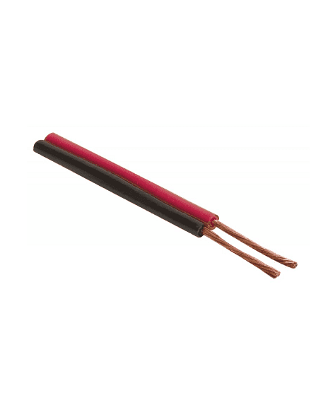 Cable Polarizado Con Dos Lineas Roja y Negra Calibre 18AWG CP18