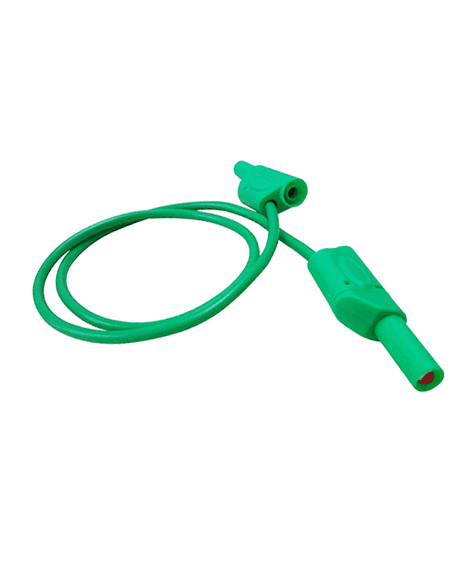 Cable De Prueba Banana X Banana Verde De 4mm 50cm de longitud CPBV