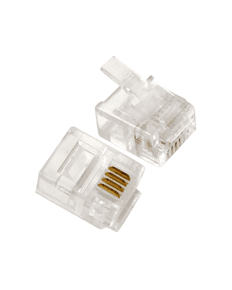 Conector Telefónico RJ11 Para Ponchar CT4A