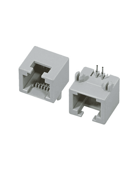 Conector Telefónico RJ11 Hembra Para Pcb CT4HIM