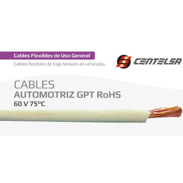 Cable Vehicular Blanco 16AWG SGT Centelsa CVH16B