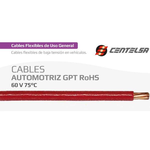 Cable Vehicular Rojo 16AWG SGT Centelsa CVH16R