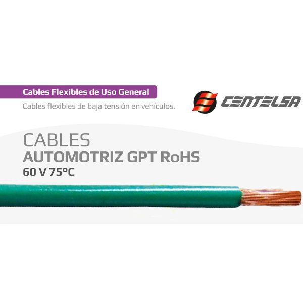 Cable Vehicular Verde 16AWG SGT Centelsa CVH16V