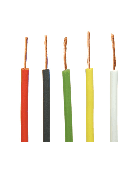 Cable Vehicular De Color Blanco Calibre 18AWG CVH18B