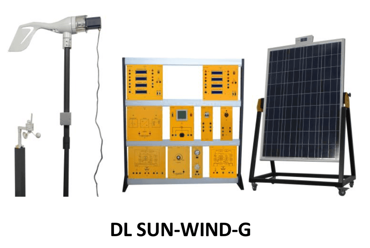 Entrenador De Energía Solar/Eólica Con Conexión a Red DLSUNWIND