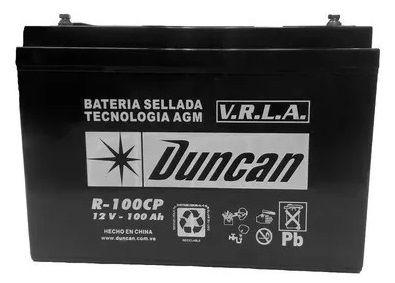Bateria Seca AGM 12V 100Ah Duncan DN100-12