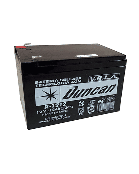 Bateria Seca AGM 12V 12Ah Duncan DN12-12