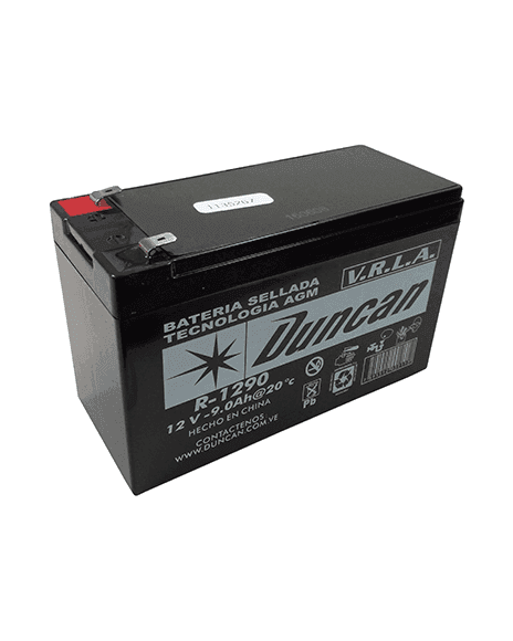 Bateria Seca AGM 12V 9Ah Duncan DN9-12