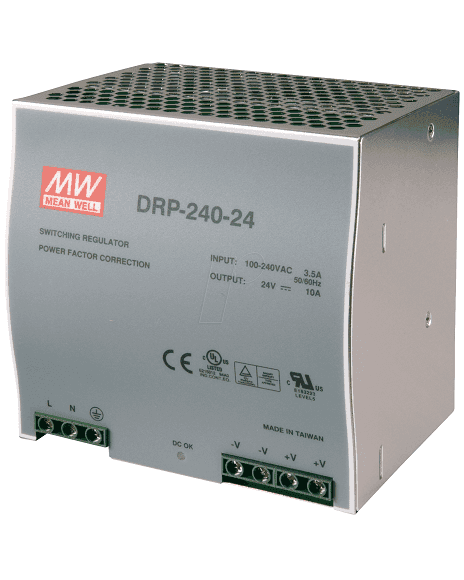 Fuente De Alimentación DIN AC/DC 1 Salida 240W 24Vdc 10A DRP24024