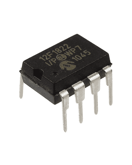 Microcontrolador PIC 12F1822 de 8 bits 8 Pines F1822IP