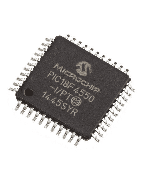 Microcontrolador PIC18F4550IPT Encapsulado TQFP F4550IPT