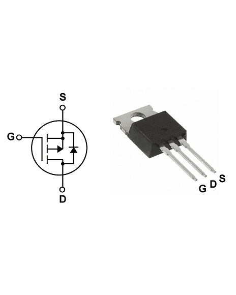 Mosfet canal P 60V 27A 0.07Ω TO220 FQP27P06