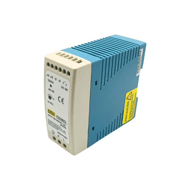 Fuente Riel Din 12VDC 5A 60W CZELE FSCR6012