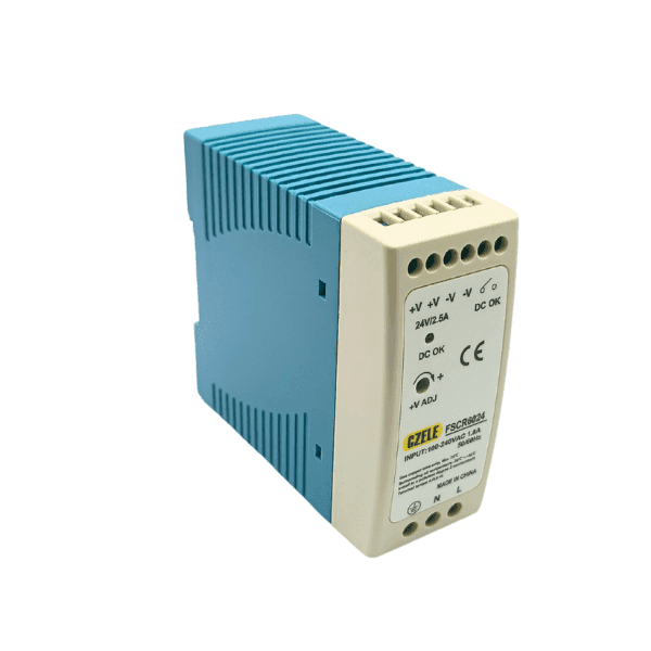 Fuente Riel Din 24VDC 2.5A 60W CZELE FSCR6024