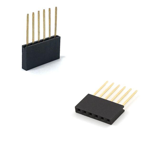 Header Hembra 6 Pines 2.54mm HD6P