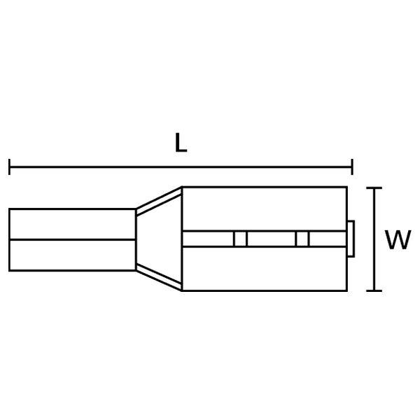 Terminal Hembra Aislado HellermannTyton HFST01563