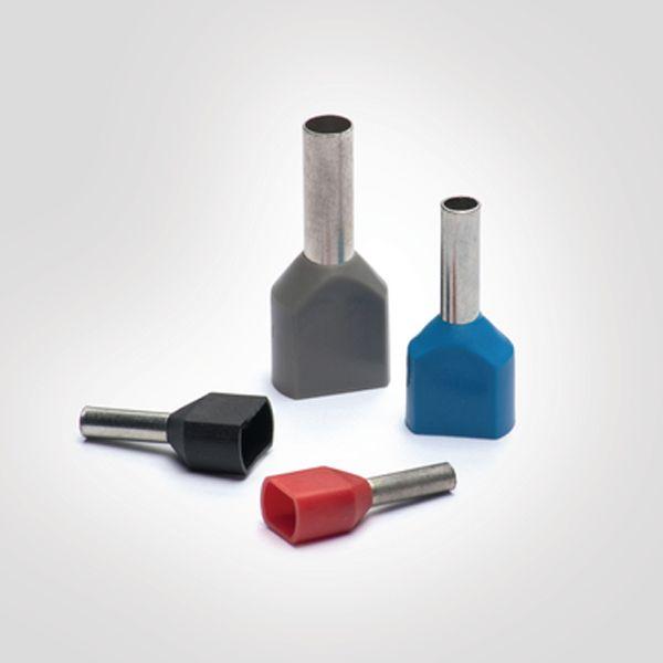 Terminal Eléctrico De Cobre Estañado y PVC HellermannTyton HIT01508-2