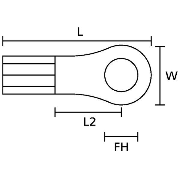Terminal De Ojo HellermannTyton HOT01503
