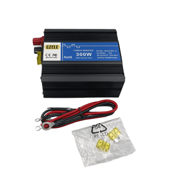 Inversor de Voltaje 12VDC 110VAC CZELE 300W INVC300W-12 