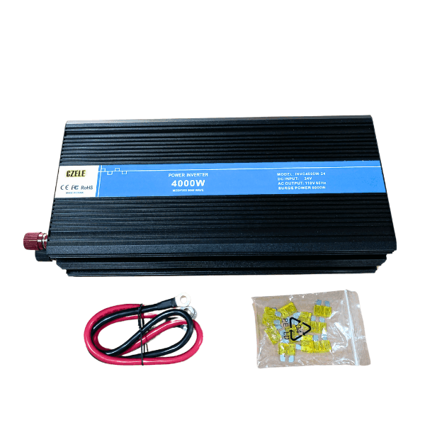 Inversor de Voltaje 24VDC 110VAC CZELE 4000W INVC4000W-24 