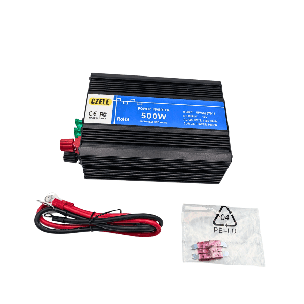 Inversor de Voltaje 12VDC 110VAC CZELE 500W INVC500W-12