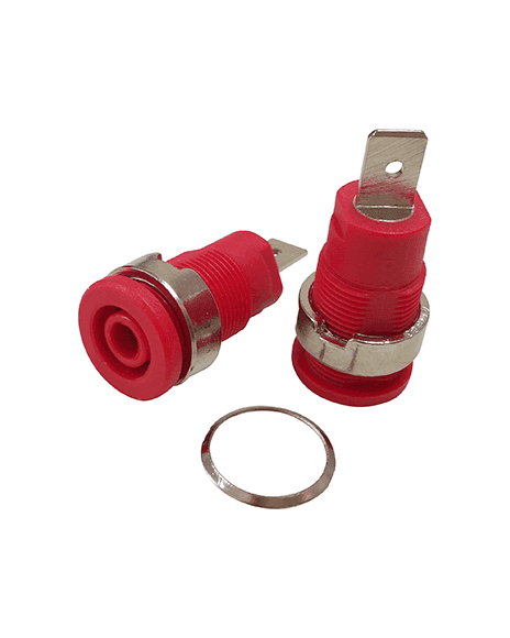 Jack Banana De 4mm 1000V 32A Color Rojo JACKBR