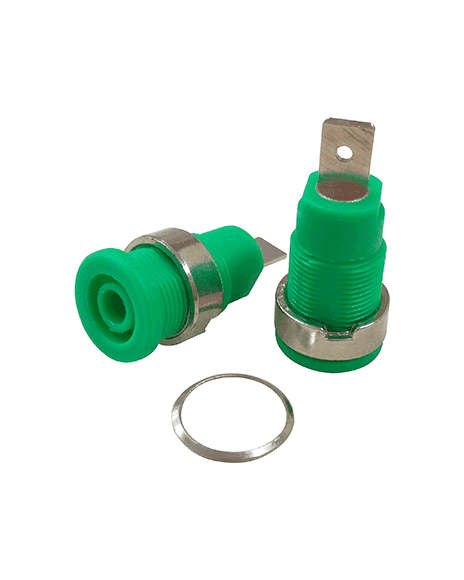 Jack Banana De 4mm 1000V 32A Color Verde JACKBV