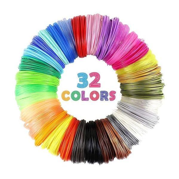 Kit de Filamentos PLA de 32 Colores para lápiz 3D KF3D-32