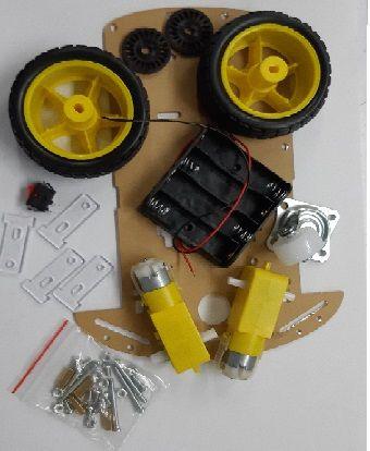Chasis Inteligente 2WD Con Soporte Para Arduino En Proyectos Robóticos KITCAR2