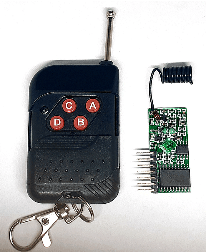 Kit Transmisor Receptor RF Alcance De100m KRF100